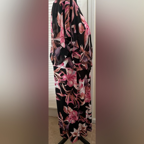 Connected Apparel Floral Print Dress-Size 16 - Picture 2 of 13